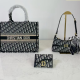 Black Casual Letters Zipper Bags