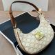 Apricot Casual Letters Zipper Bags
