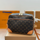 Brown Casual Letters Zipper Bags
