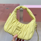Yellow Casual Letters Zipper Bags