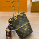 Brown Casual Letters Chains Bags