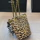 Leopard Print Casual Letters Zipper Bags