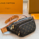 Brown Casual Letters Zipper Bags