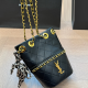 Black Casual Letters Zipper Bags