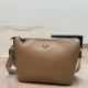 Khaki Casual Letters Zipper Bags