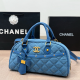 Blue Casual Daily Letters Zipper Bags