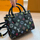 Black Casual Letters Bags