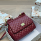 Burgundy Casual Daily Letters Bags