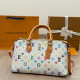 White Casual Letters Zipper Bags