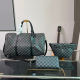 Black Casual Plaid Letters Zipper Bags