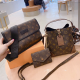 Brown Daily Solid Color Chains Bags