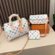 White Casual Letters Zipper Bags