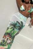 Pink Sexy Print Strap Design 3 Piece Sets