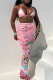 Pink Sexy Print Strap Design 3 Piece Sets