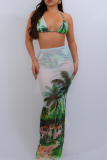 Pink Sexy Print Strap Design 3 Piece Sets