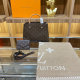 Brown Casual Letters Patchwork Bags