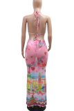 Pink Sexy Print Strap Design 3 Piece Sets