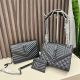 Black Casual Letters Chains Bags