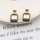 Black Casual Letters Earrings