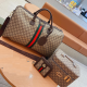 Brown Casual Letters Zipper Bags
