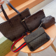 Brown Casual Letters Zipper Bags