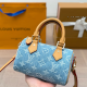 Baby Blue Casual Letters Zipper Bags
