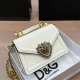 White Casual Letters Chains Bags