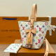 White Casual Letters Patchwork Bags