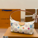 White Casual Letters Zipper Bags