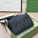 Black Casual Letters Zipper Bags