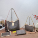 Brown Casual Letters Chains Bags