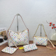 White Casual Letters Chains Bags