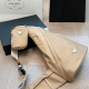 Khaki Casual Letters Zipper Bags