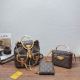 Brown Casual Daily Letters Zipper Bags