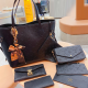 Black Casual Daily Letters Patchwork Bags