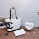 White Casual Daily Letters Zipper Bags