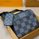Gray Blue Casual Letters Zipper Bags