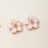 Light Pink Casual Daily Flowers Earrings