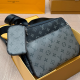 Black Gray Casual Letters Zipper Bags