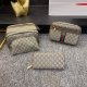 Khaki Casual Letters Zipper Bags