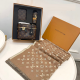 Brown Casual Letters Zipper Bags