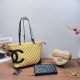 Yellow Casual Daily Letters Zipper Bags