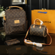 Brown Casual Daily Letters Zipper Bags