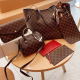 Brown Casual Plaid Zipper Bags