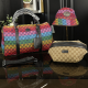 Colour Casual Daily Letters Zipper Bags