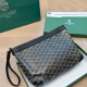 Black Casual Daily Letters Zipper Bags