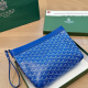 Blue Casual Daily Letters Zipper Bags