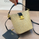 Black Casual Daily Letters Weave Bags