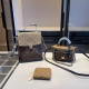 Brown Casual Daily Letters Zipper Bags