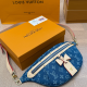 Blue Casual Daily Letters Zipper Bags